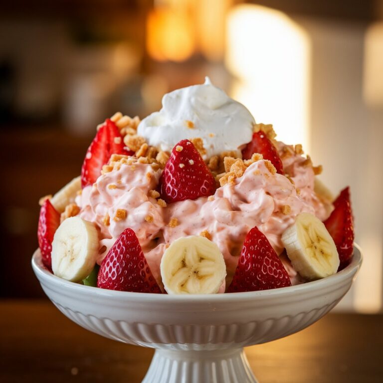 Strawberry Banana Cheesecake Recipe – A Sweet & Creamy Delight!