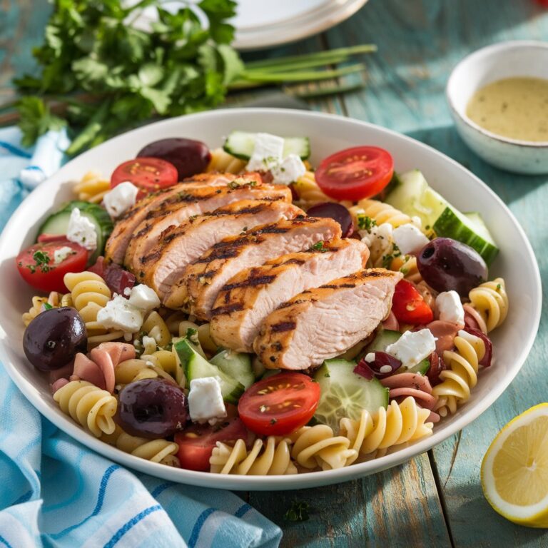 Greek Chicken Pasta Salad Recipe