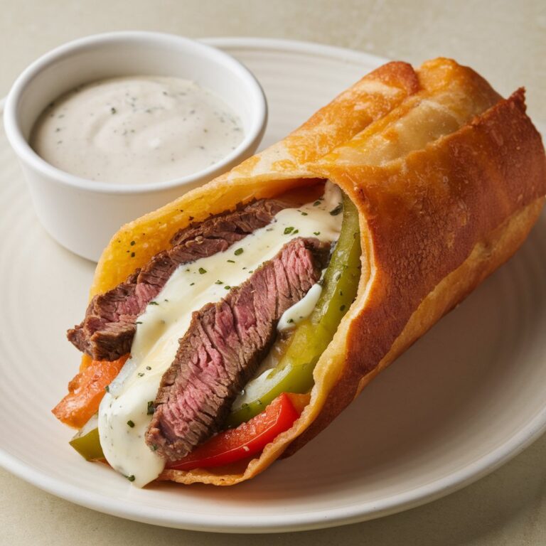 Philly Cheesesteak Egg Rolls Recipe