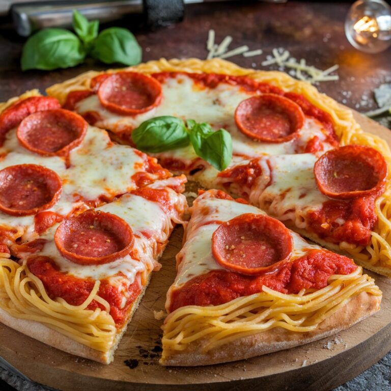 Spaghetti Pizza Recipe