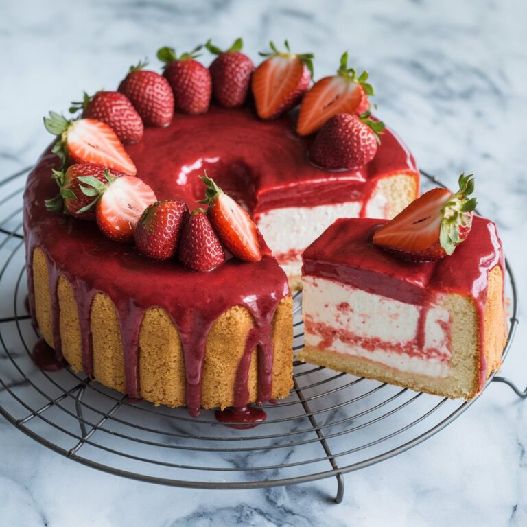 Strawberry Cheesecake Pound Cake Recipe