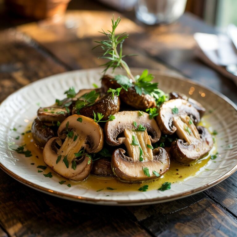 Steakhouse Garlic Butter Mushrooms Recipe