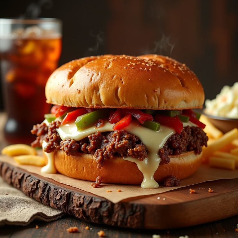 Philly Cheesesteak Sloppy Joes