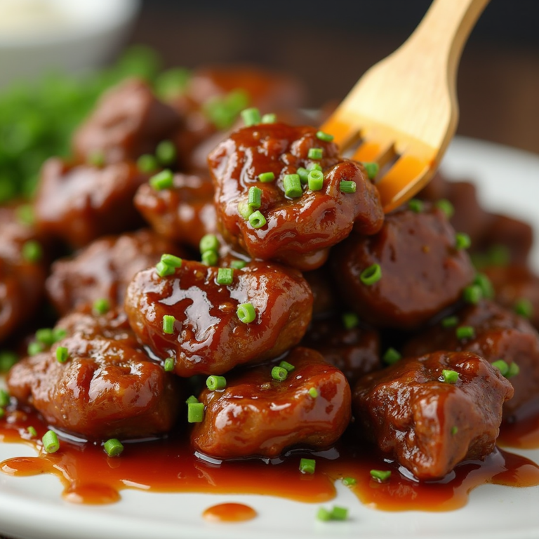 Slow Cooker Honey Garlic Steak Bites Recipe