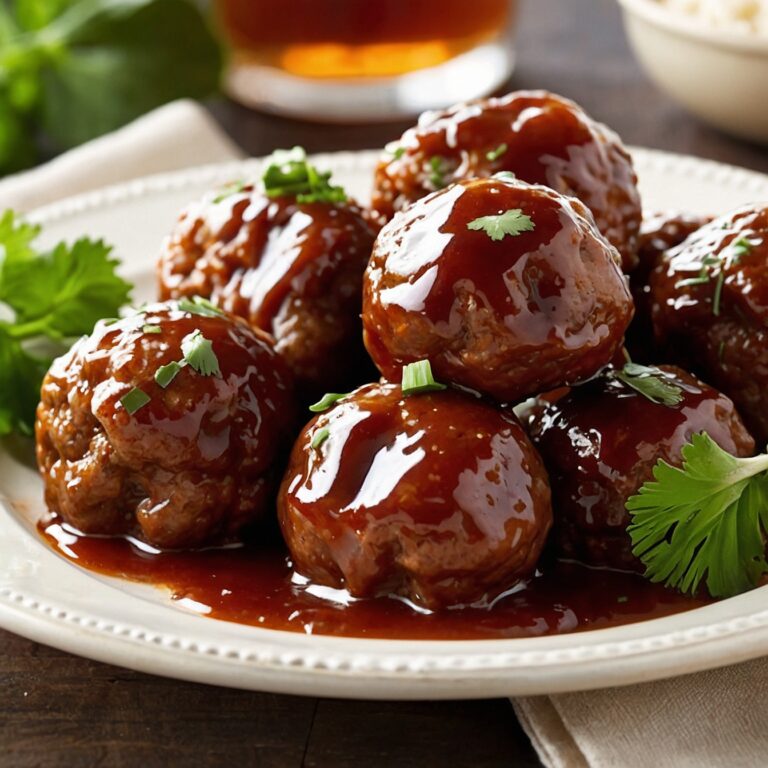 Honey BBQ Crockpot Meatballs Recipe