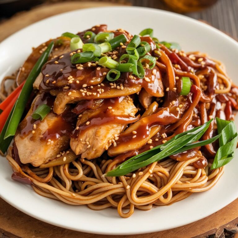 Chicken Chow Mein with The Best Chow Mein Sauce