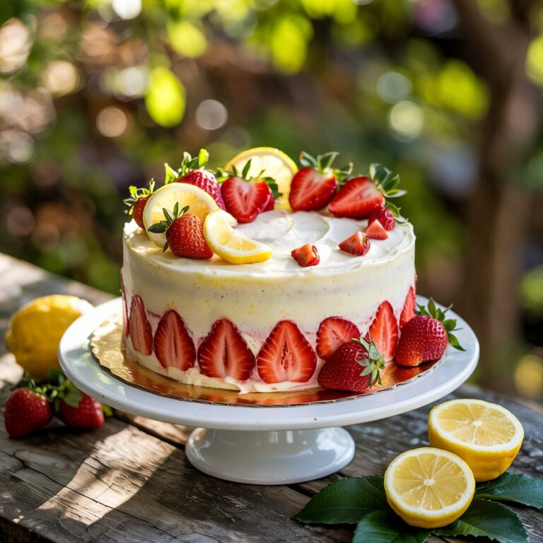Strawberry Lemonade Cake Recipe